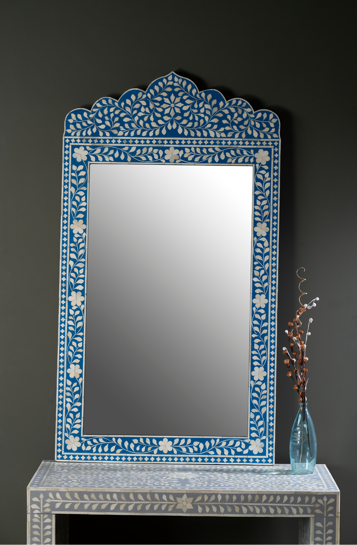 Azure Palace Inlay Wall Mirror