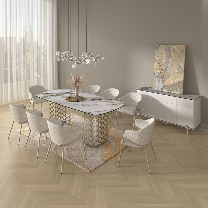 Dining Chairs Faux Fur