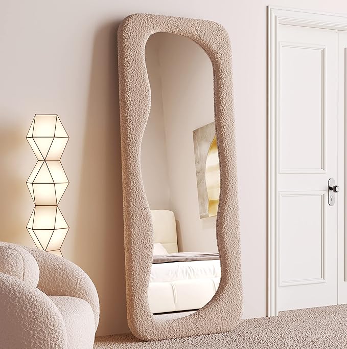 Wave Arched Floor Mirror