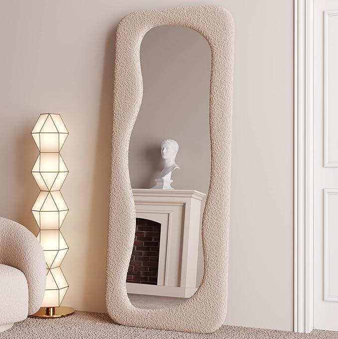 Wave Arched Floor Mirror