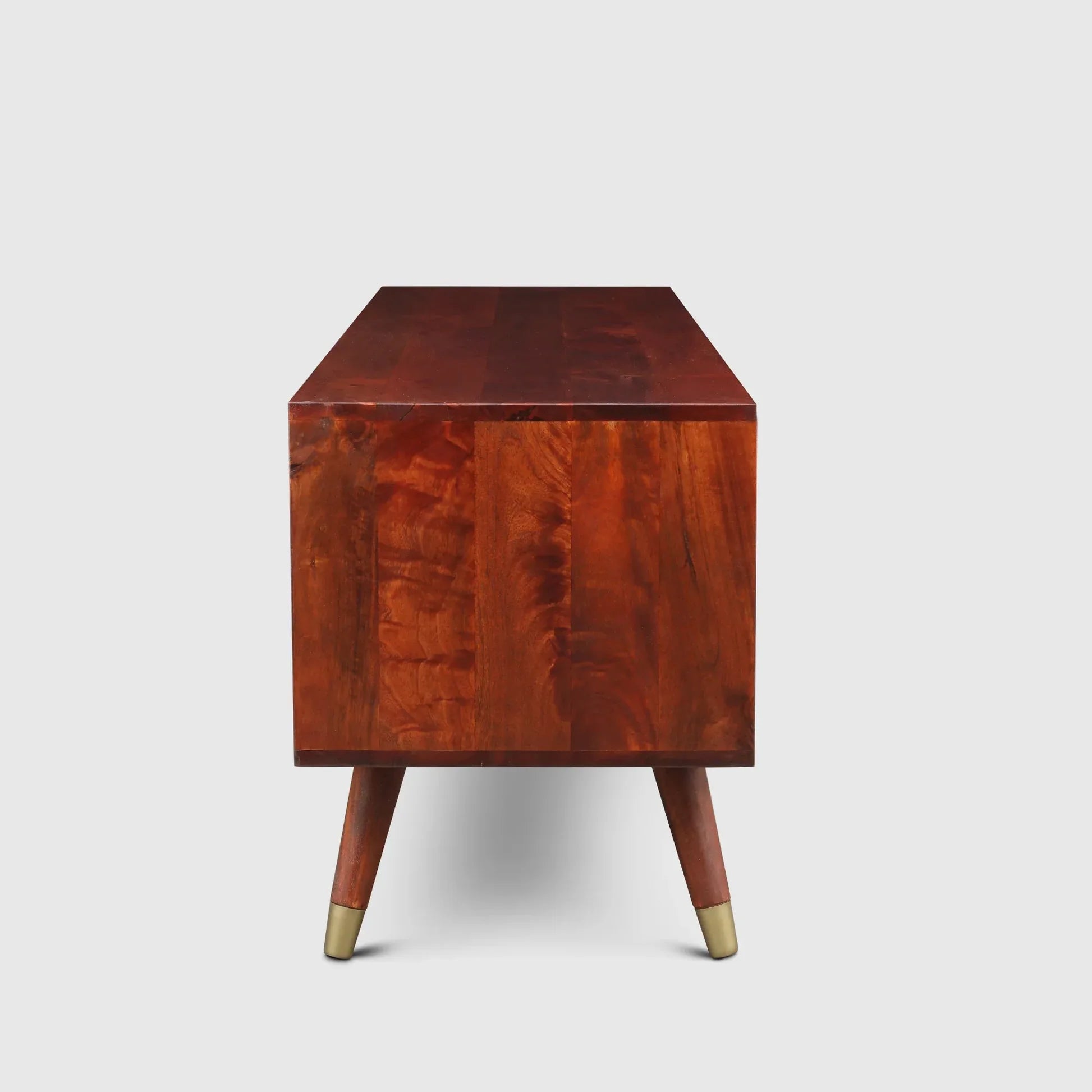 Full Height TV Unit in Honey Finish Colour