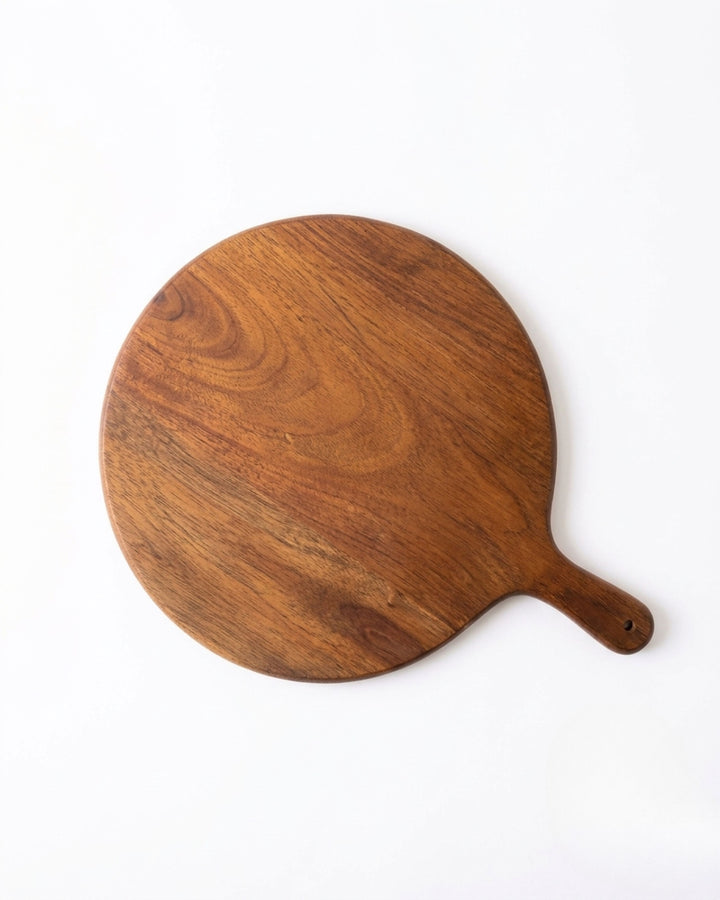 Rustic Round Wooden Serving & Chopping Board