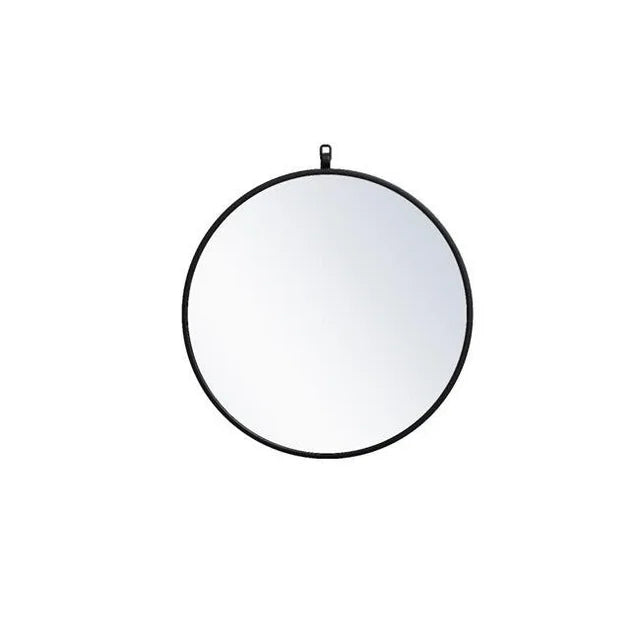Metal Frame Round Mirror