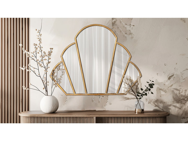 Home Scallop Shaped Wall Mirror