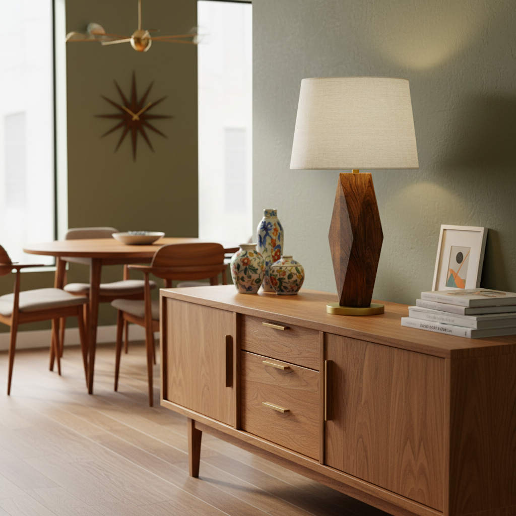 Ashlin Table Lamp – Brown