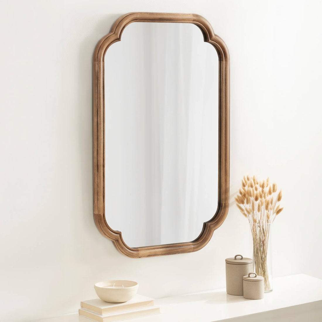 Brandis Wooden Bathroom Wall Mirror