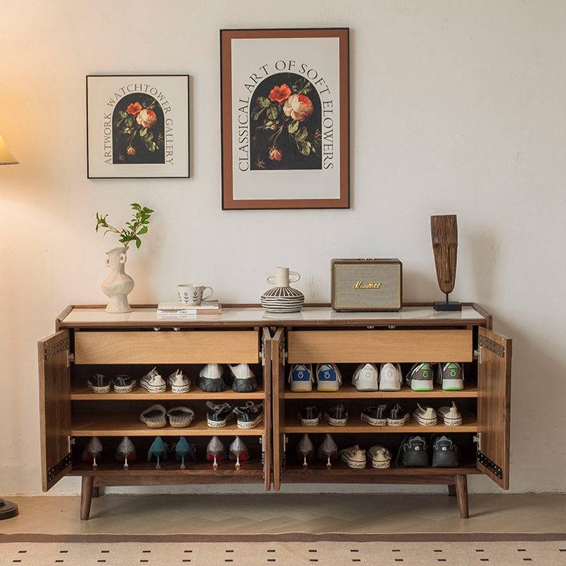 Multi Functional Rock Storage Cabinet with Fan-Shaped Texture