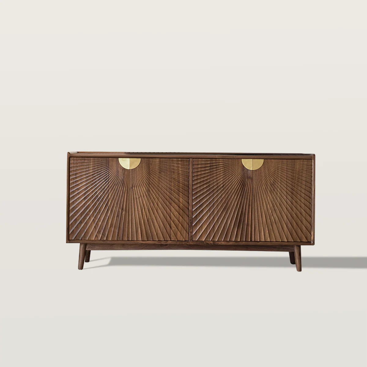 Multi Functional Rock Storage Cabinet with Fan-Shaped Texture