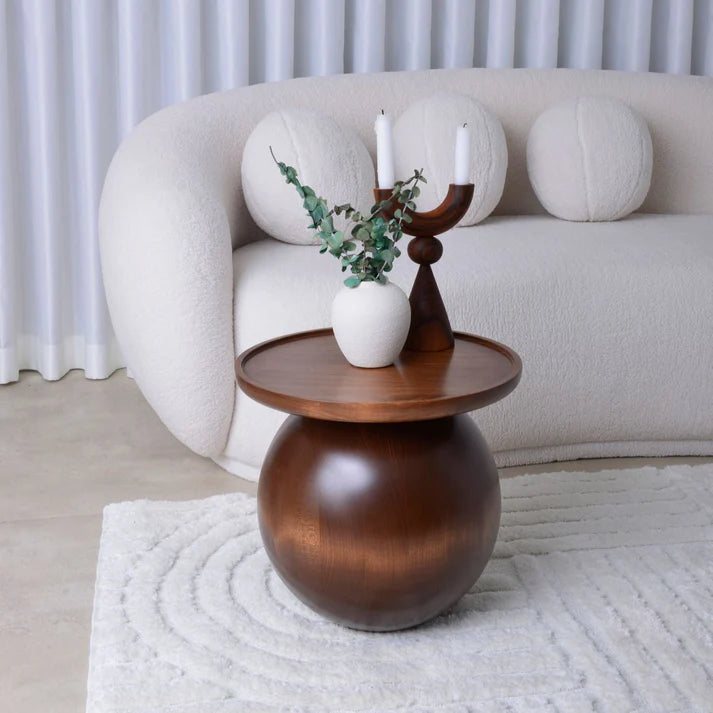 Single Ball Wood Table