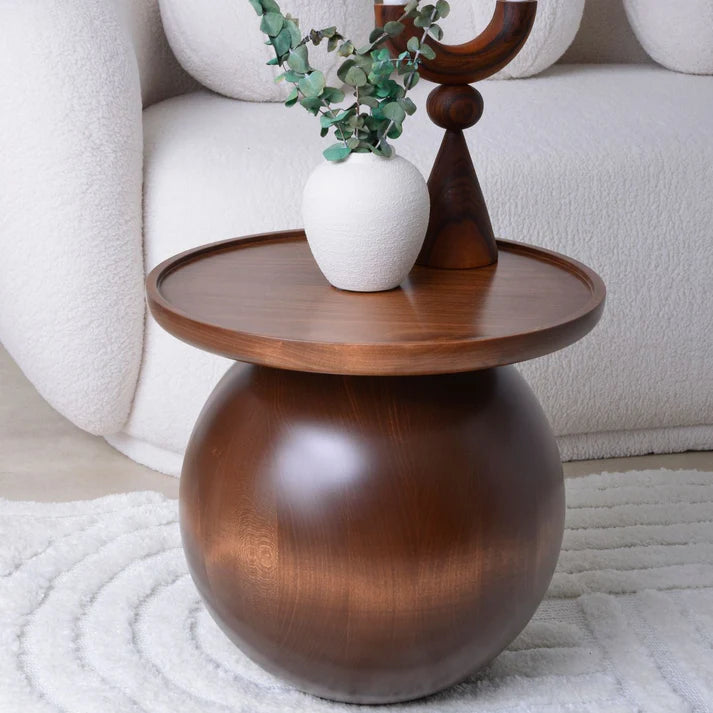 Single Ball Wood Table