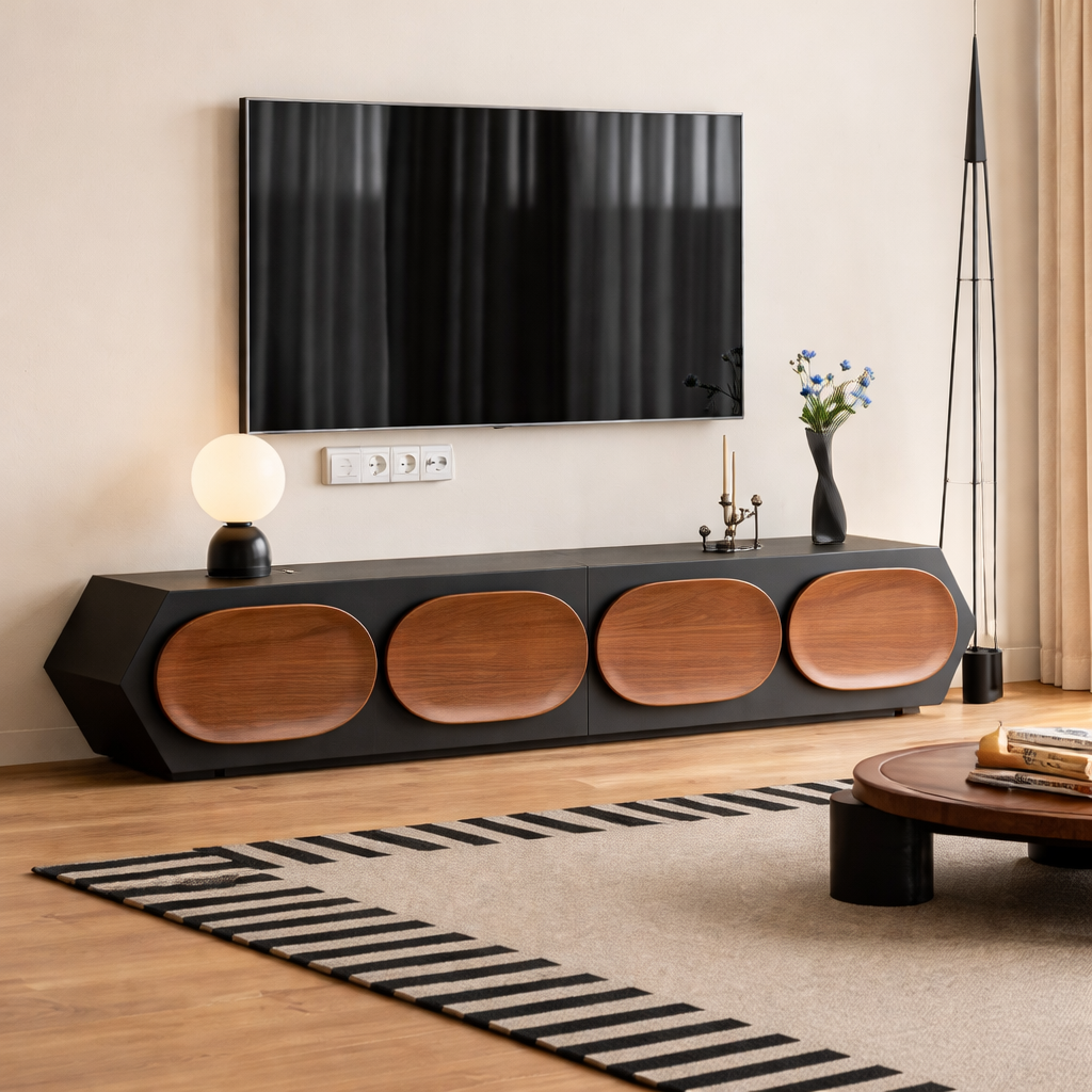 Galaxy Retro high sense solid wood TV cabinet