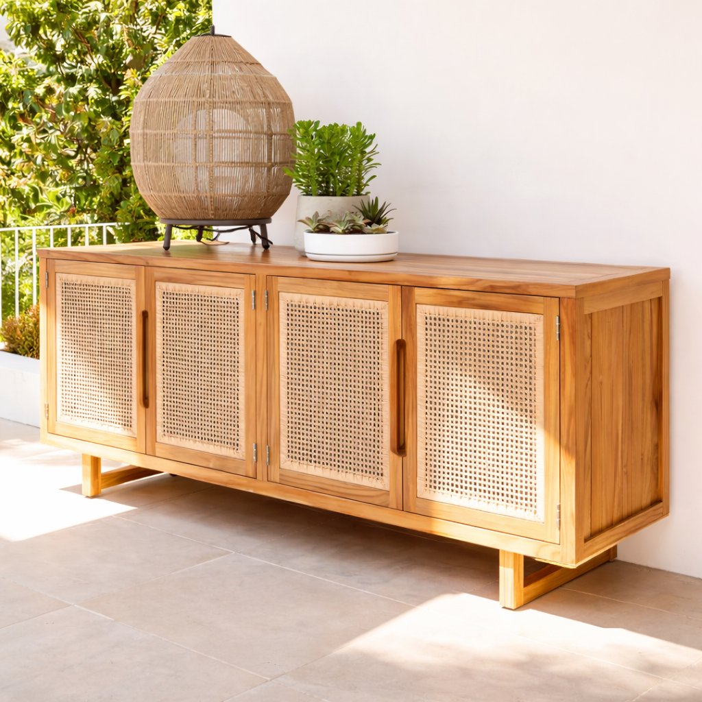 Streem Furniture Solid Wooden Sideboard Cabinet
