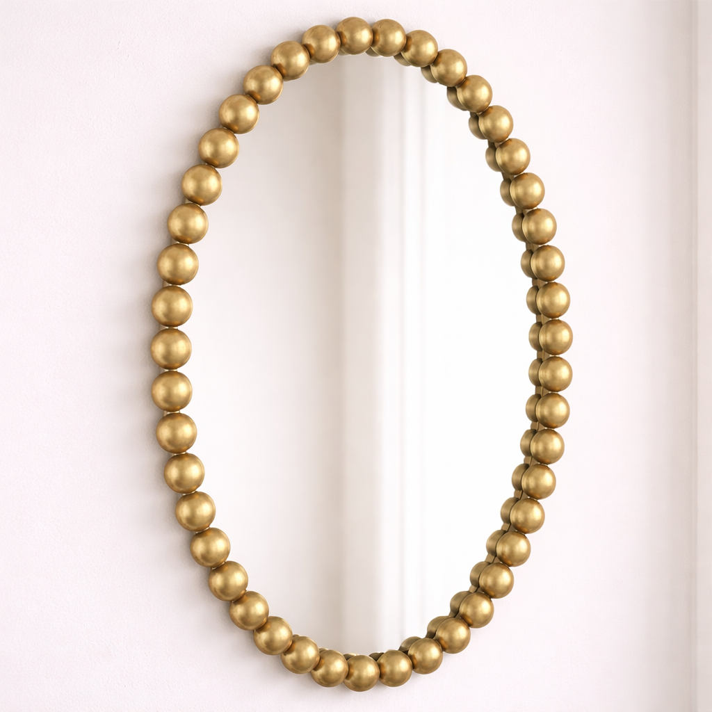 Norrwood Serna Gold Oval Mirror
