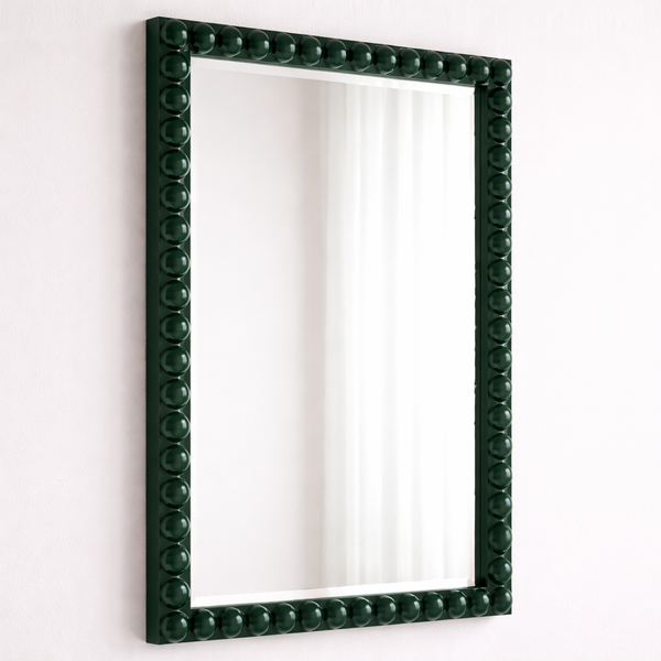 Knobby Glossy Rectangle Wall Mirror