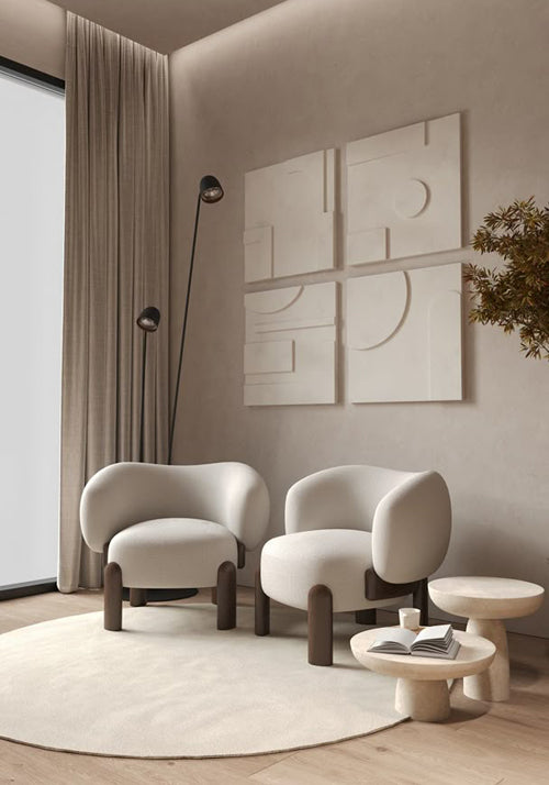 Luxury Solid Wood Single Lounge Chair