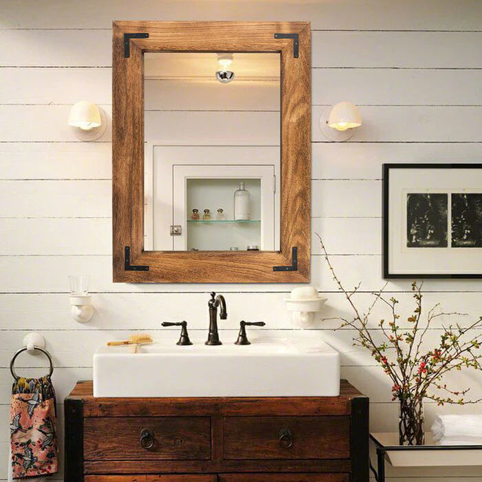 Solid Wood Mirror Frame for Room Decorations