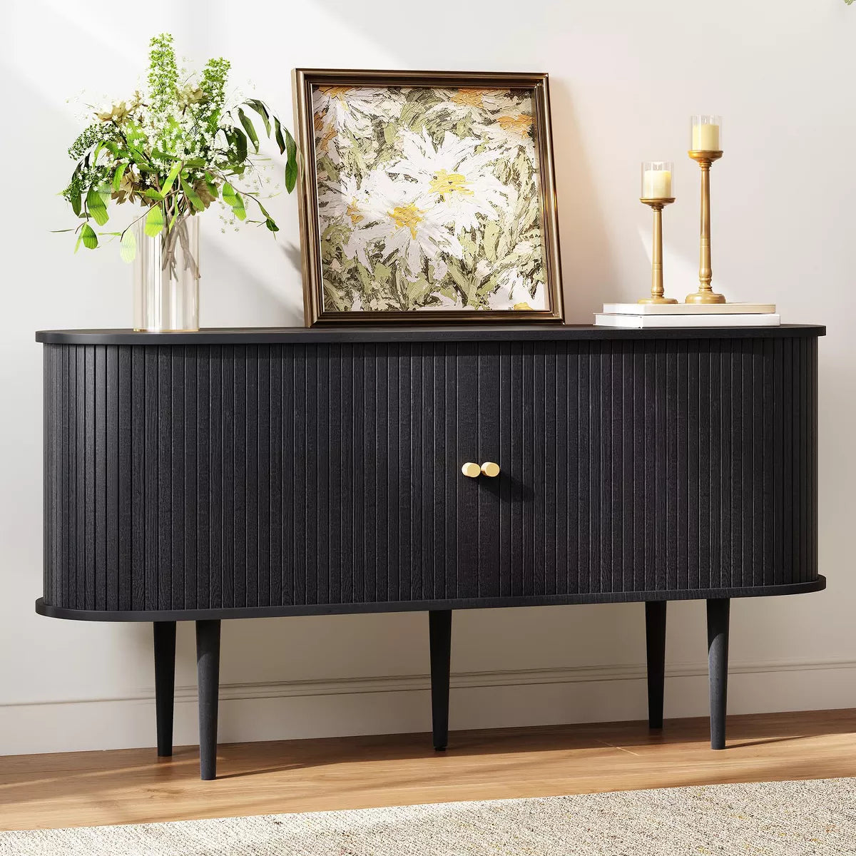 MERLIFE TV Stand, Mid Century Modern Console