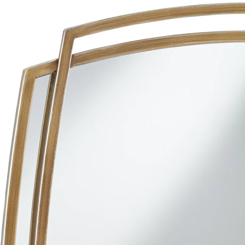 Gold Layered Metal Wall Mirror