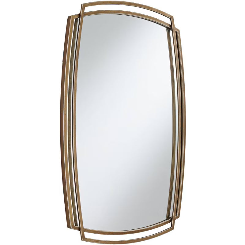 Gold Layered Metal Wall Mirror