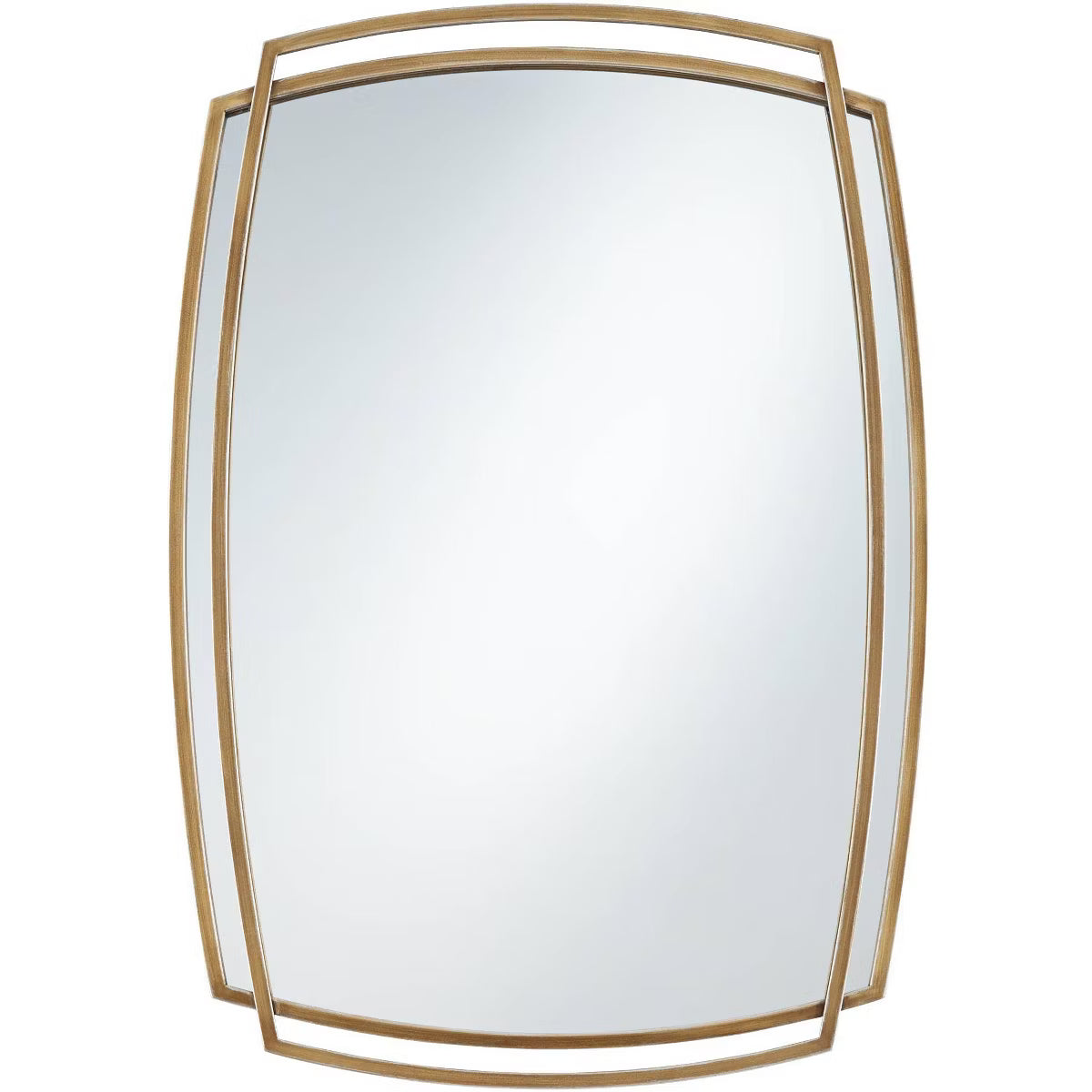 Gold Layered Metal Wall Mirror
