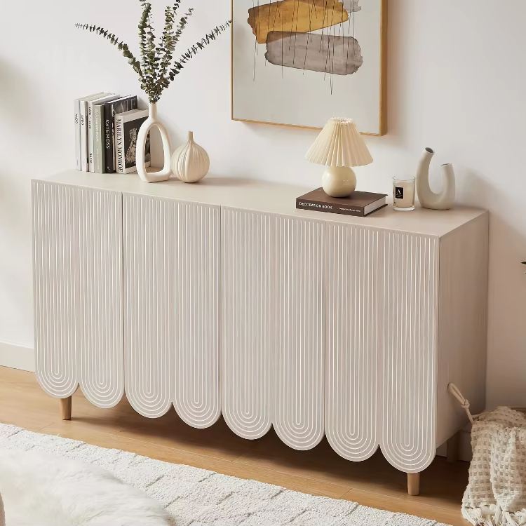 Blush Curve Console Cabinet