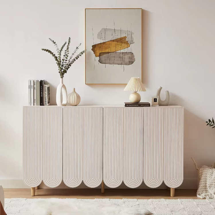 Blush Curve Console Cabinet