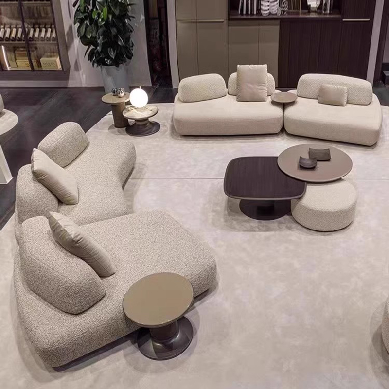 Modern Eco-Friendly Fabric Sponge Sectional Sofa Set