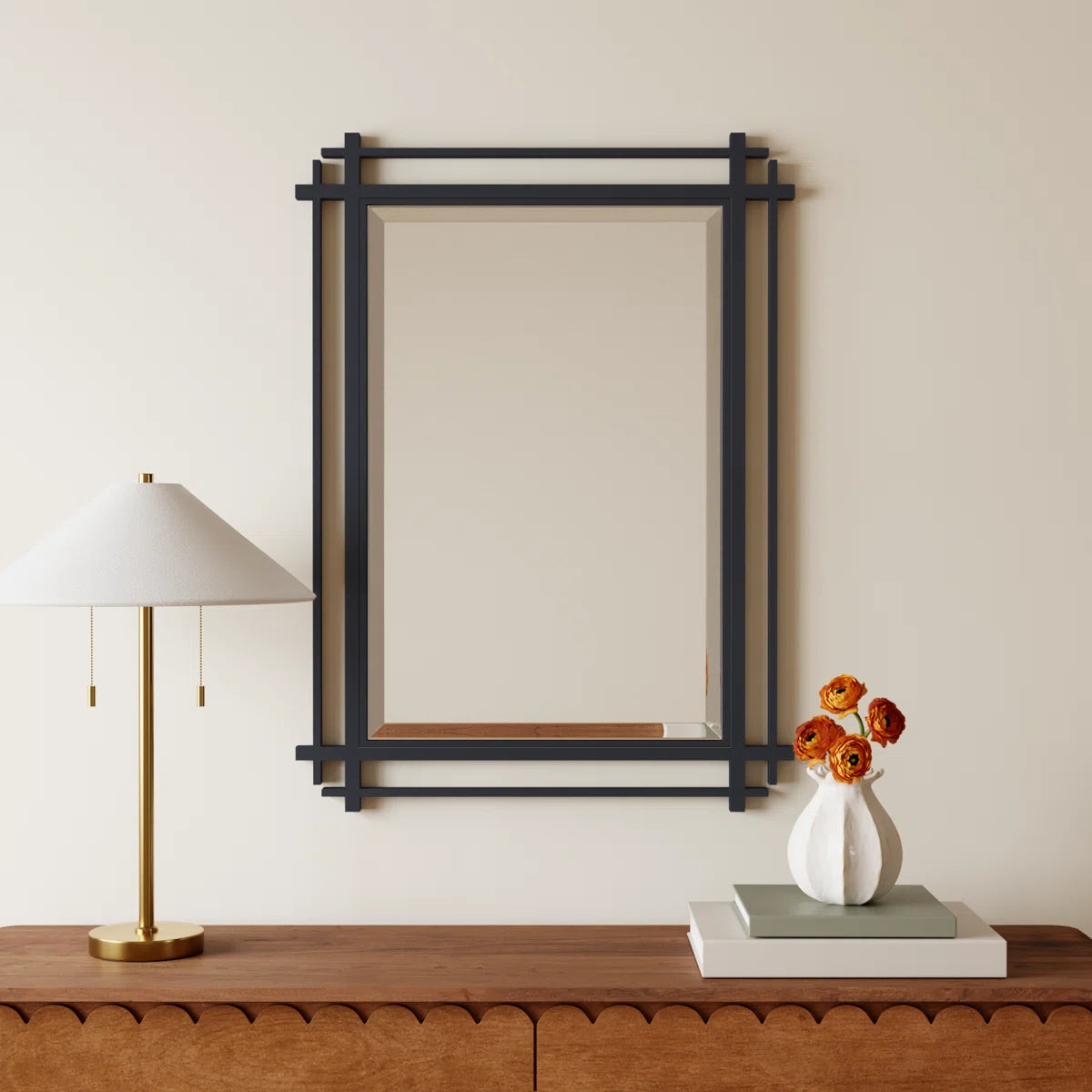 Josie Modern & Contemporary Beveled Accent Mirror