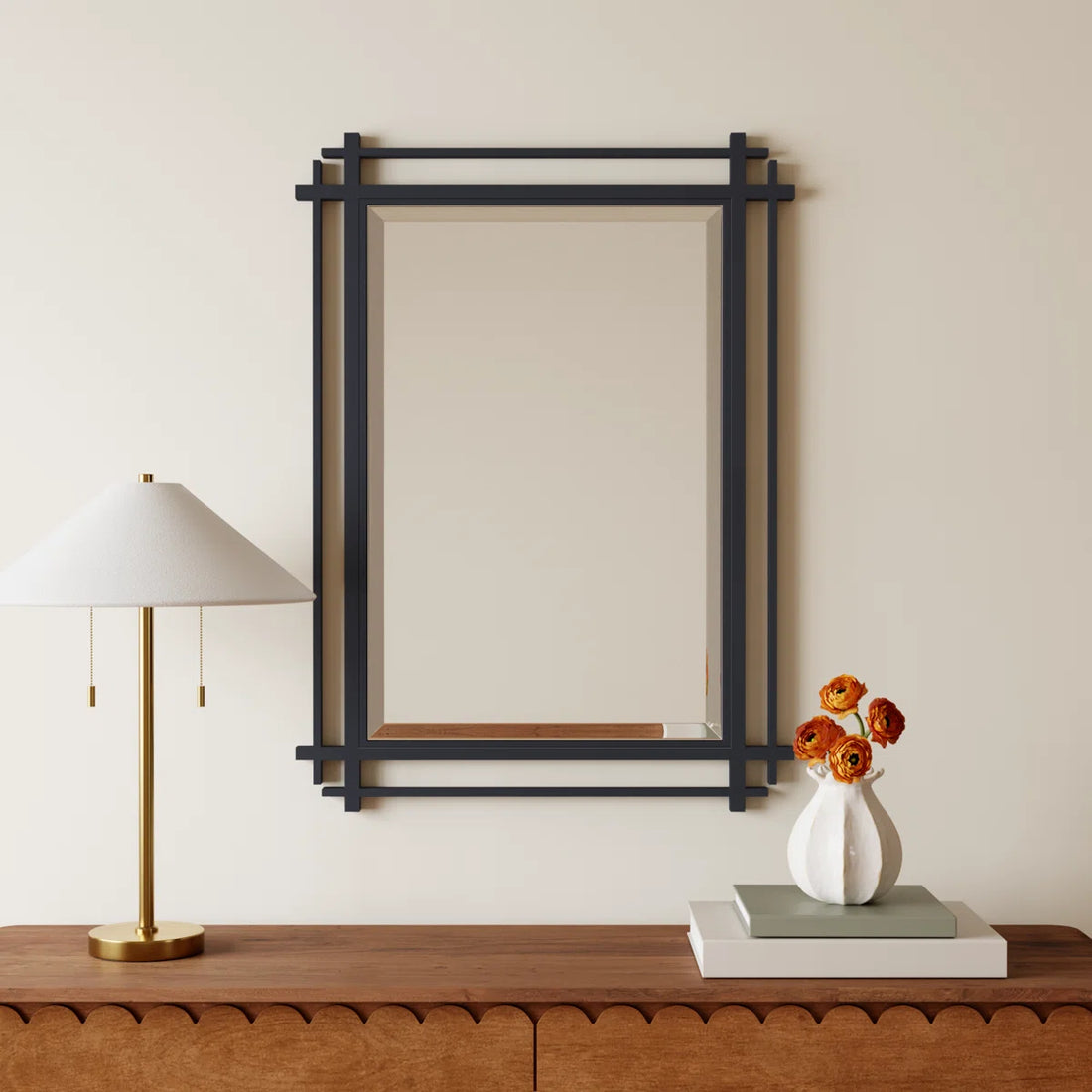 Josie Modern & Contemporary Beveled Accent Mirror