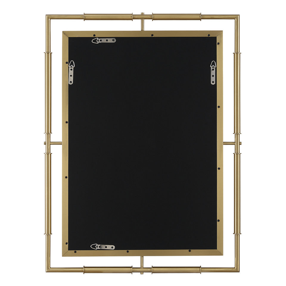 Rectangle Brass Mirror