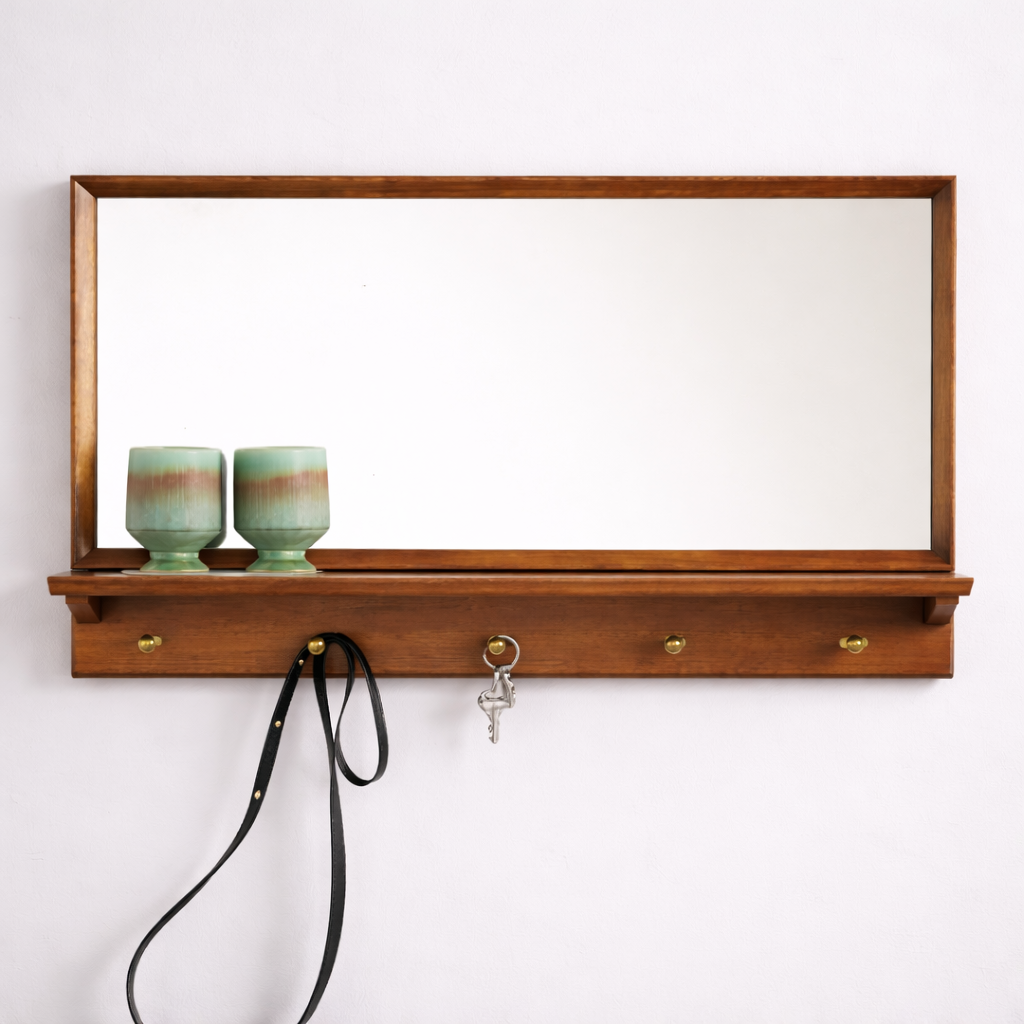 Mid-Century Entryway Wall Mirror