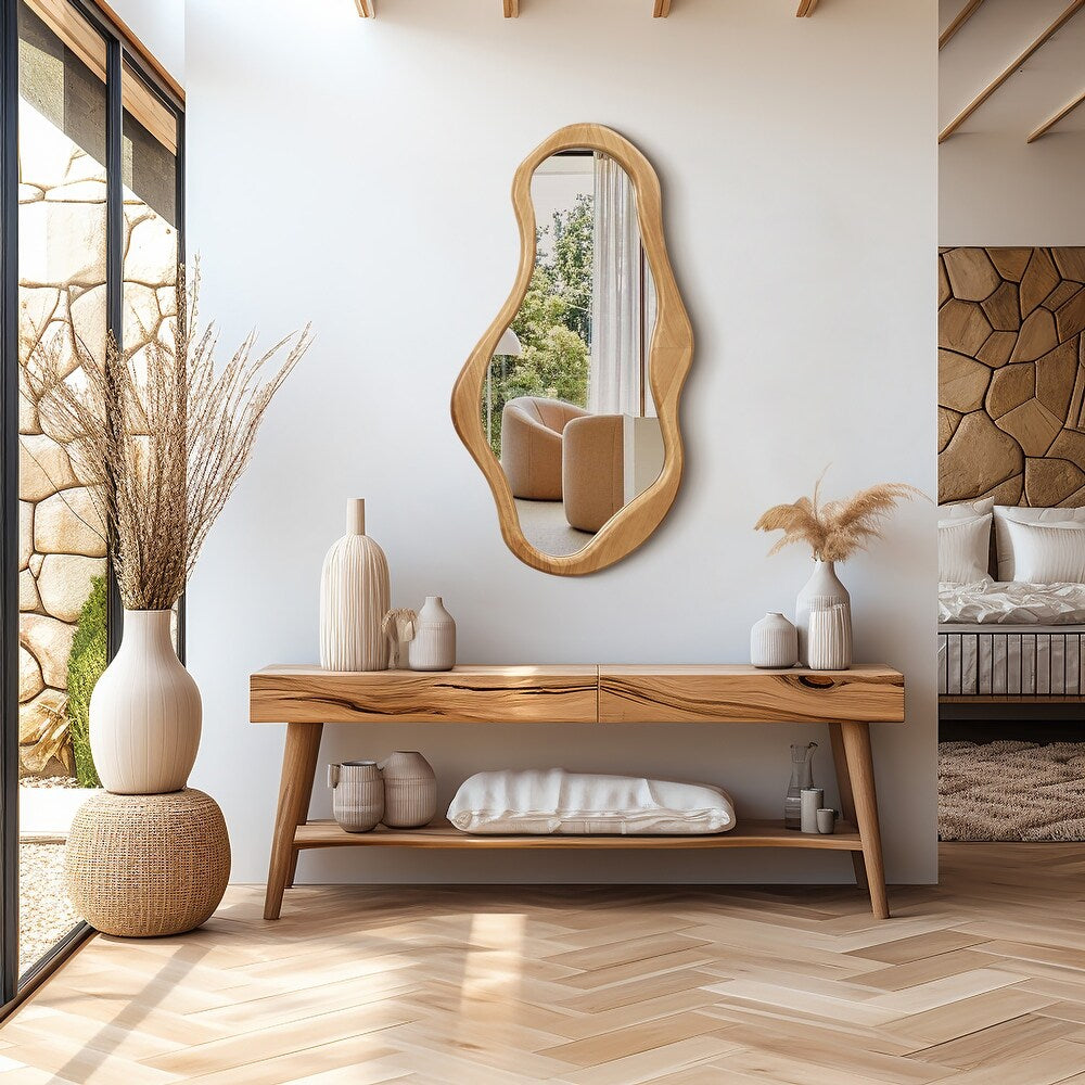 Frame Irregular Oval Wall Mirror