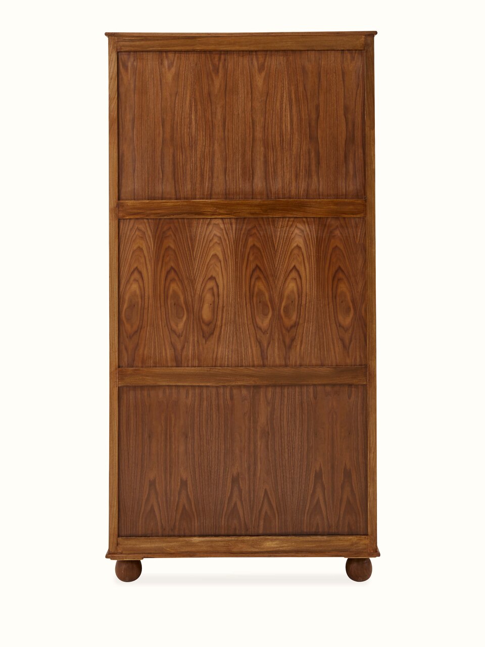 Carved Walnut Wood Wardrobe
