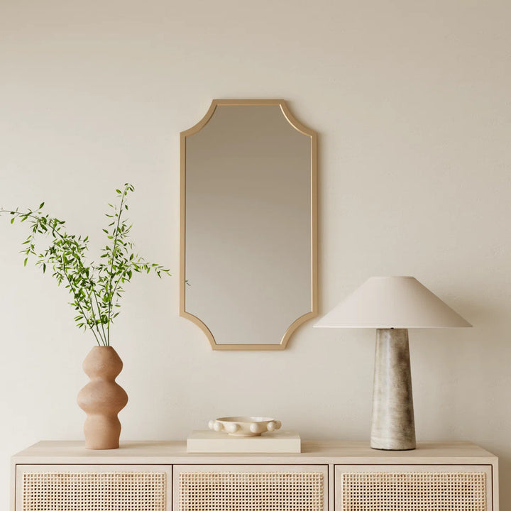 Toretto Scalloped Metal Wall Mirror