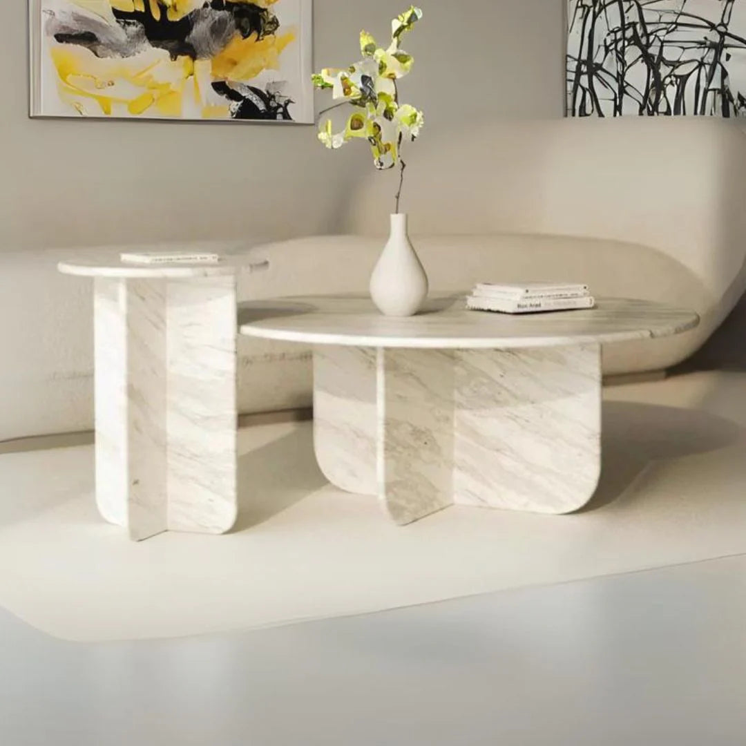 Elysian Marble Nesting Tables Set of 2