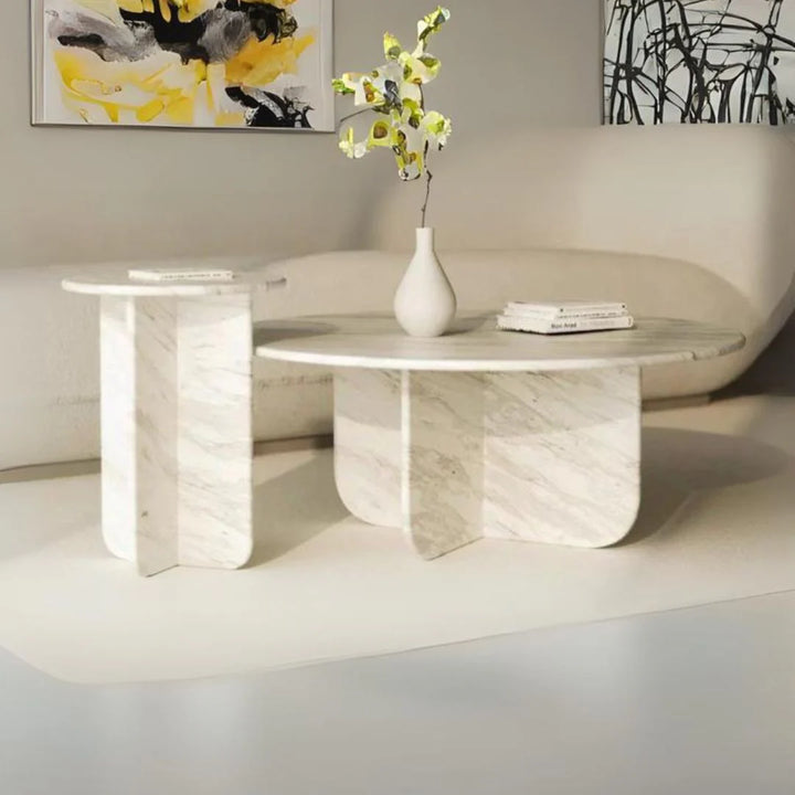 Elysian Marble Nesting Tables Set of 2