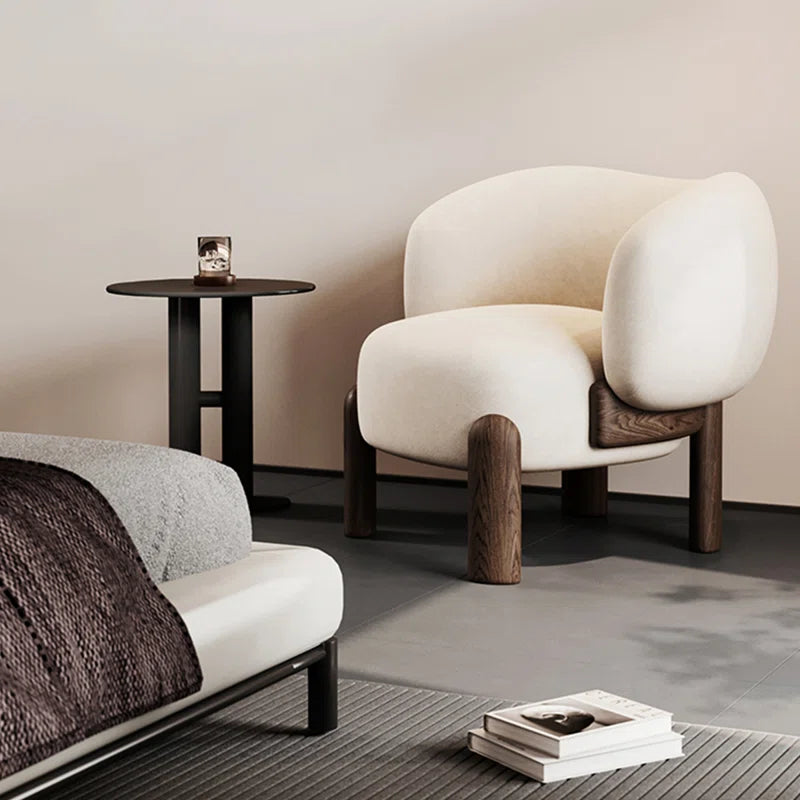 Luxury Solid Wood Single Lounge Chair