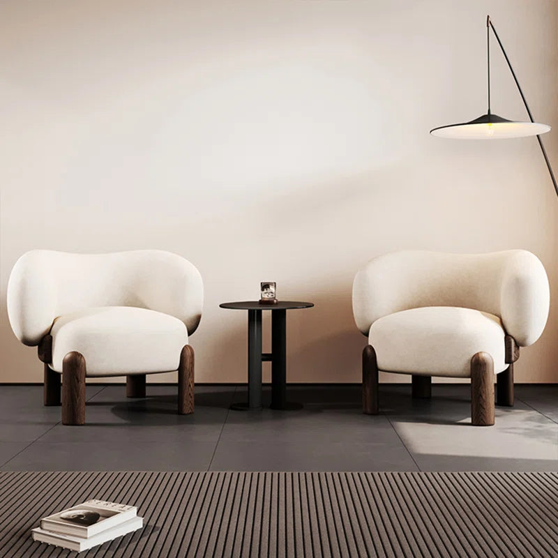 Luxury Solid Wood Single Lounge Chair