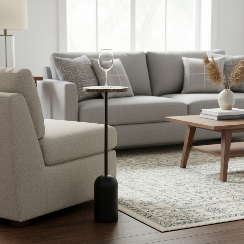 Violet Drink Table – Rainforest Brown