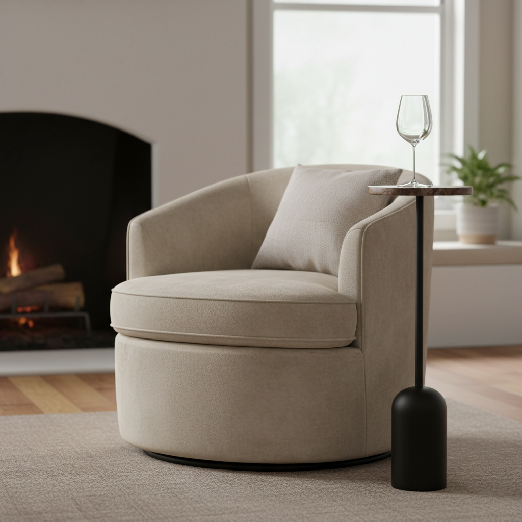 Violet Drink Table – Rainforest Brown