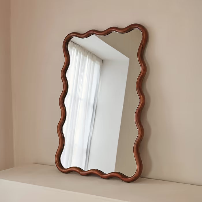 Wavy Retro Wall Mirror
