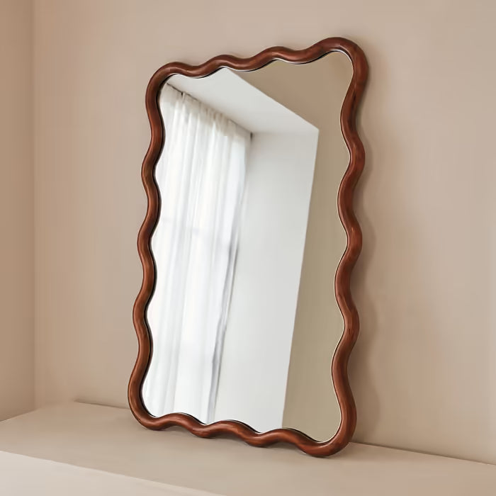 Wavy Retro Wall Mirror