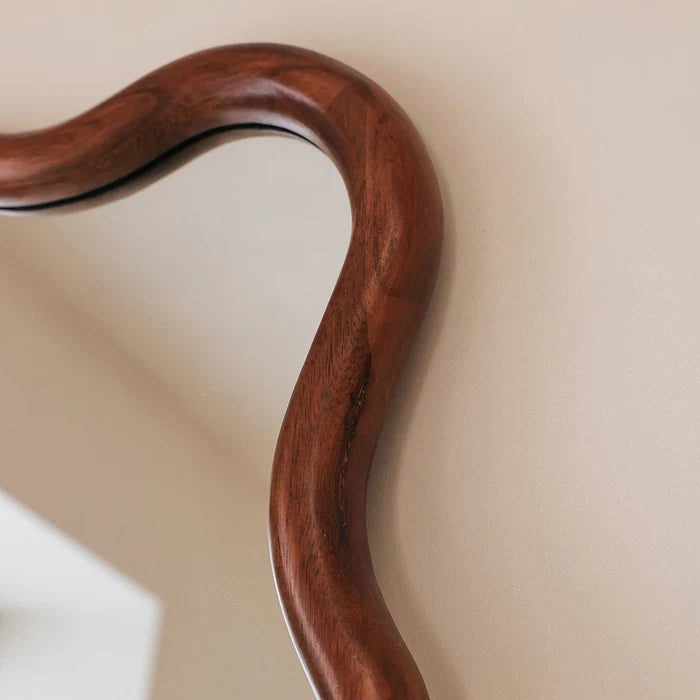 Wavy Retro Wall Mirror