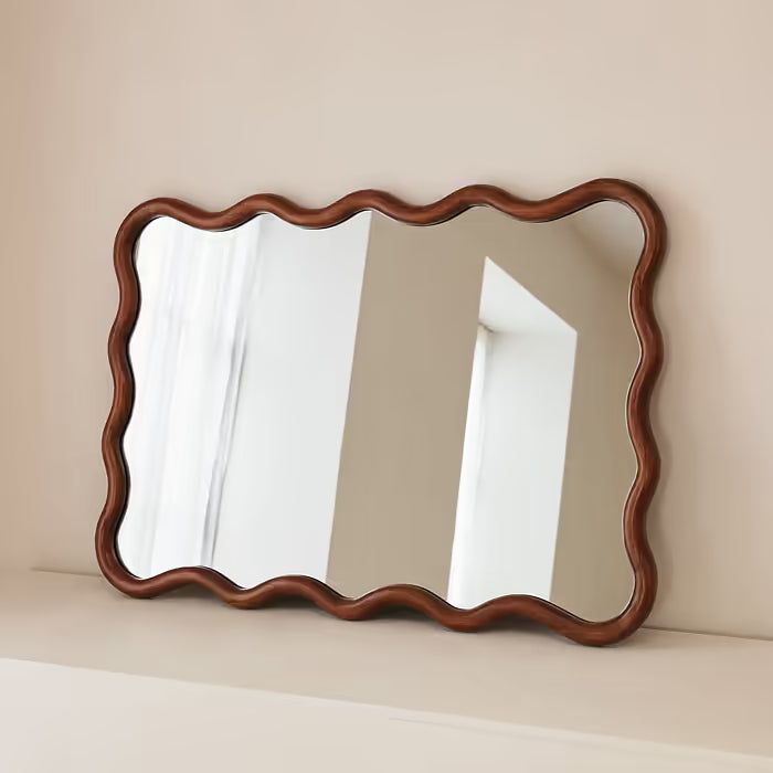 Wavy Retro Wall Mirror
