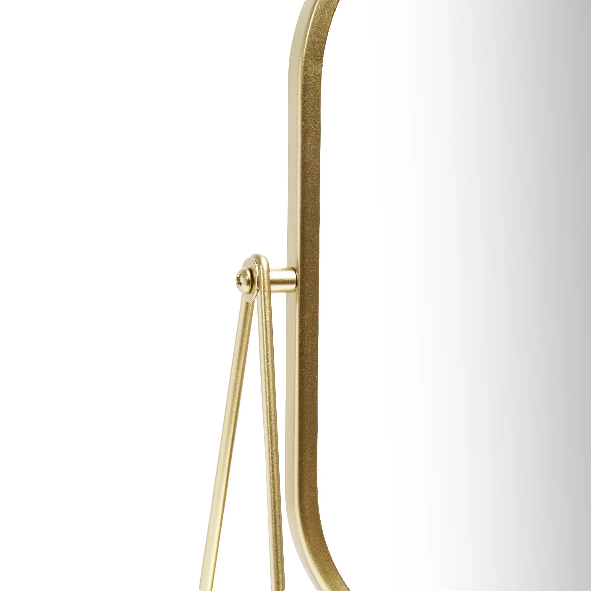Round Edge Tabletop Easel Mirror