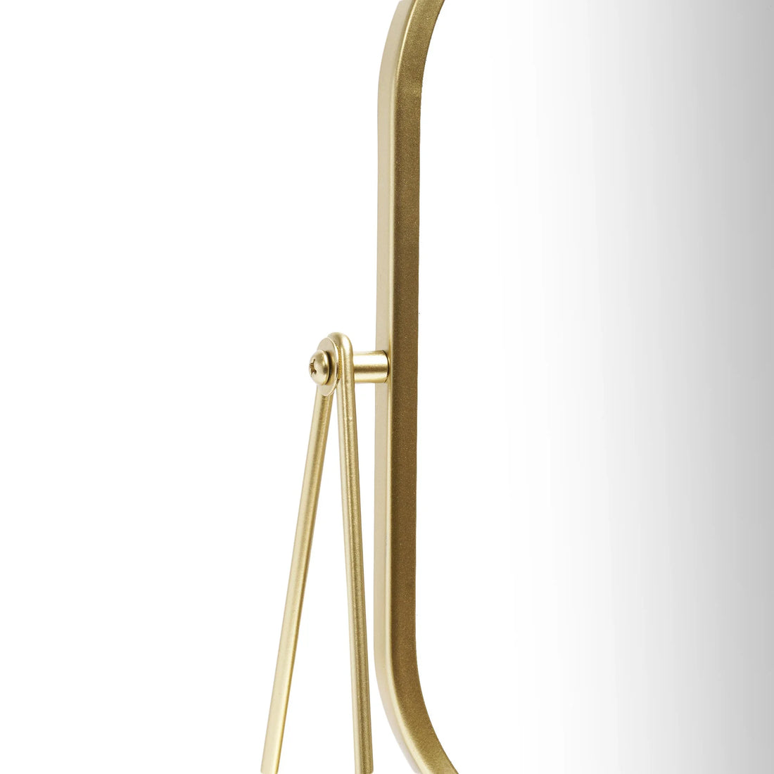 Round Edge Tabletop Easel Mirror