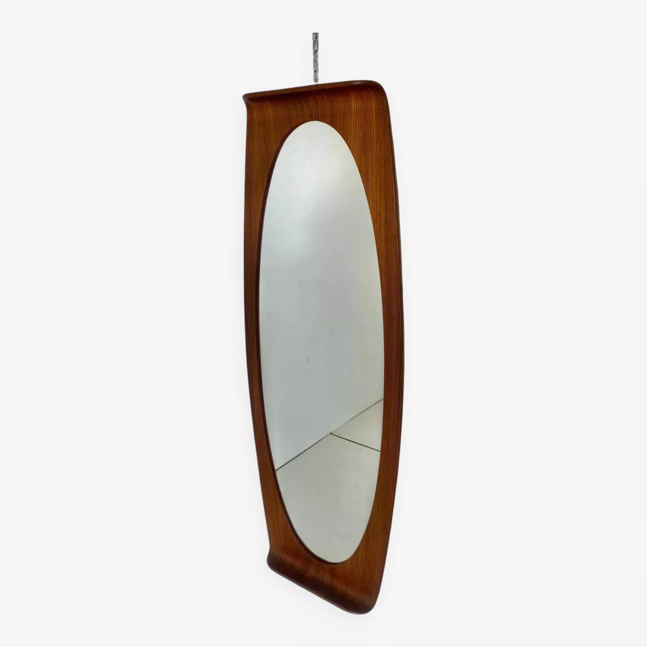 Mid Century Modern Wood Wall Mirro