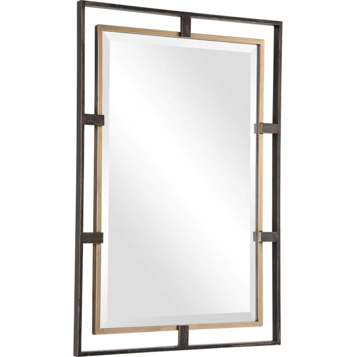Gold & Bronze Rectangle Mirror