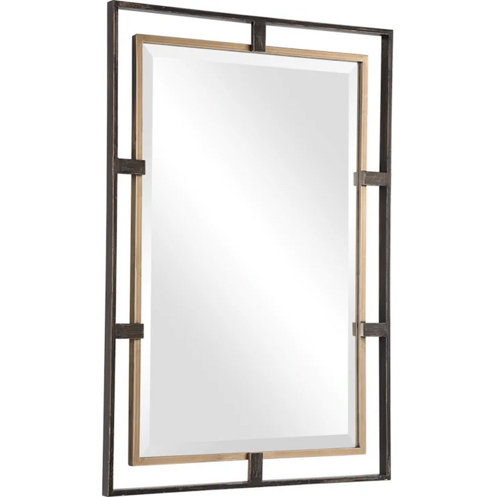 Gold & Bronze Rectangle Mirror