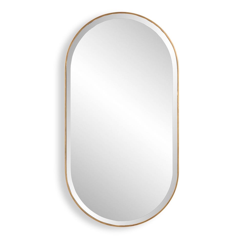 Oval Mirror, Gold